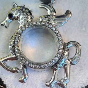 unicorn magnetic locket pendant