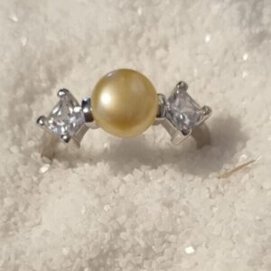 925 silver pearl ring