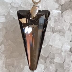 black savovski spike crystal pendant