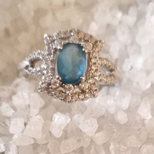 Big blue gem ring
