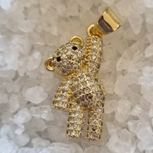 gold hanging bear