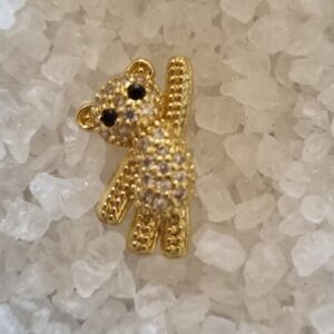 small gold hanging bear