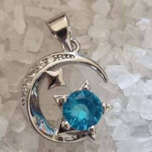Blue moon necklace