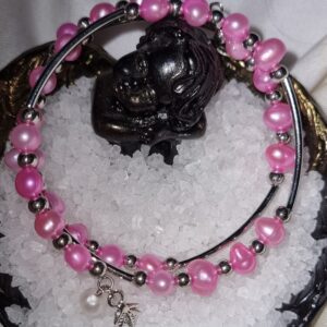 freshwater pearls tribe bracelet pink