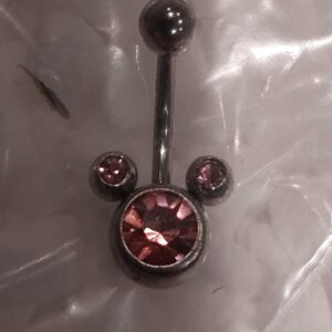 Pink mini mouse belly bar